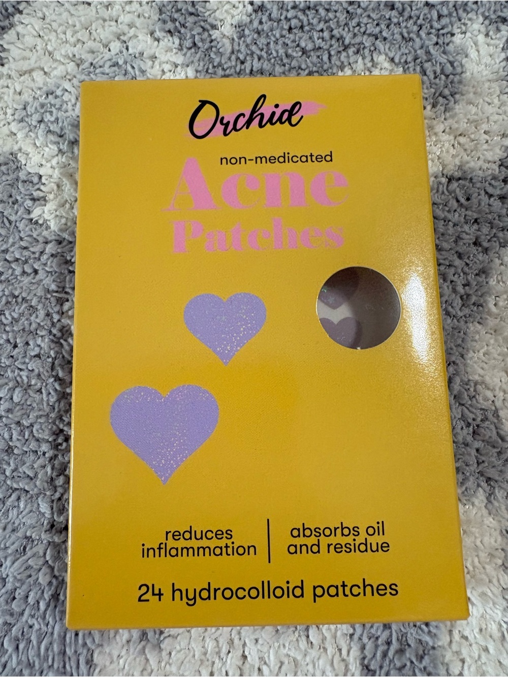 Orchid Non-Medicated Acne Patches Heart Shaped